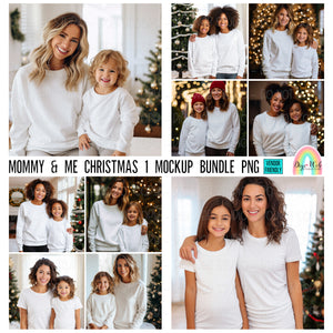 Mommy & Me Christmas 1 - Mockup Bundle PNG