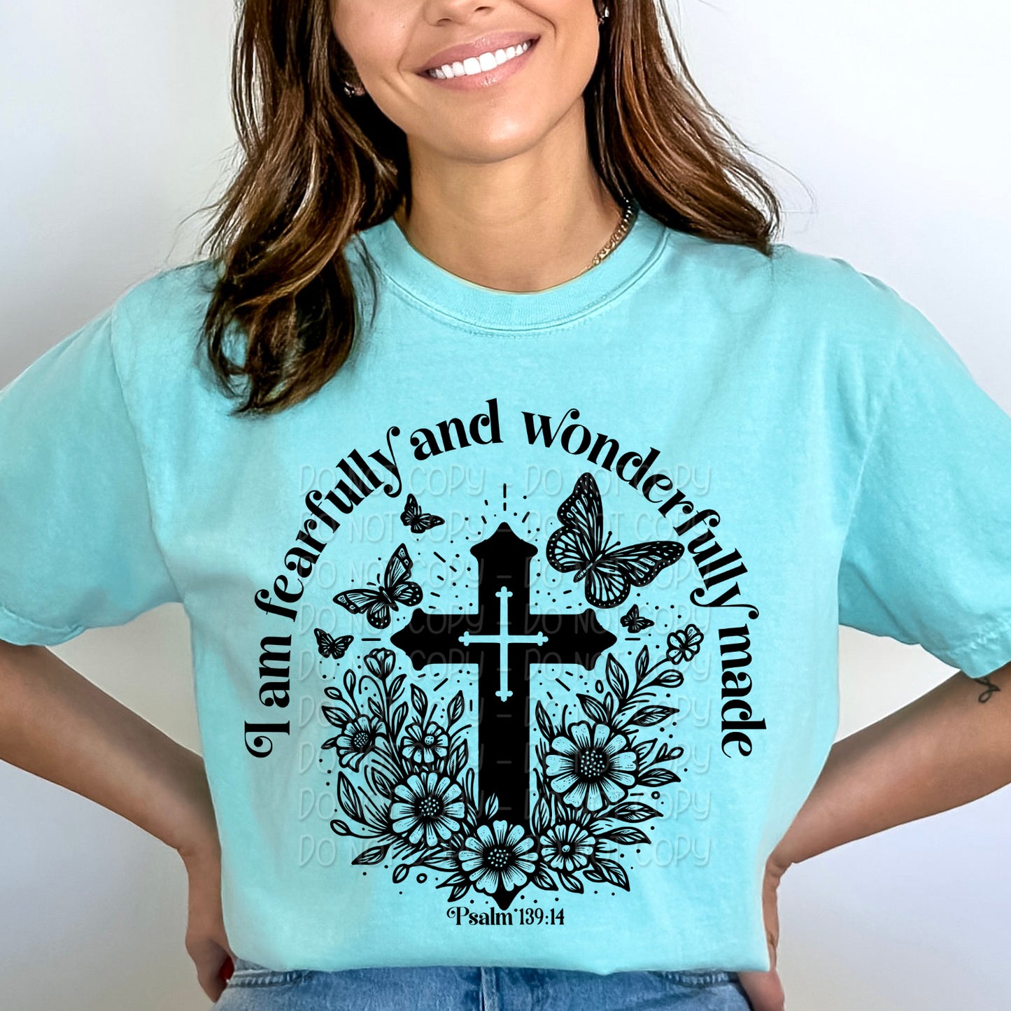 Semi Exclusive Single Color PNG - I Am Fearfully And Wonderfully Made 1