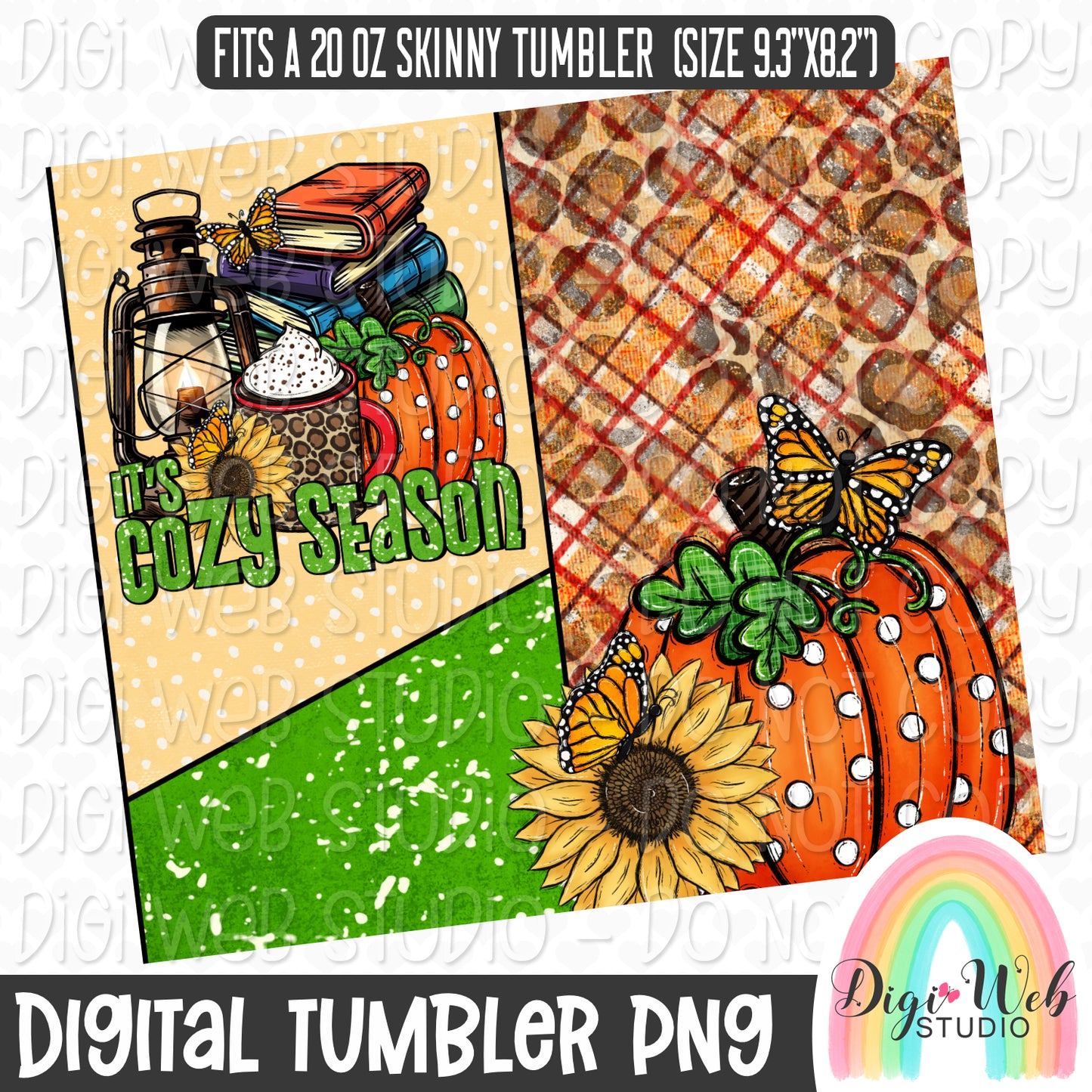 It's Cozy Season 1 - Digital Skinny Tumbler PNG