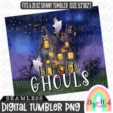 Let's Go Ghouls 1 - Digital Skinny Tumbler PNG