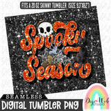 Retro Spooky Season 1 - Digital Skinny Tumbler PNG