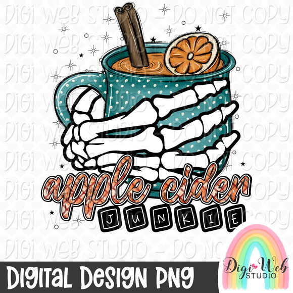 Apple Cider Junkie 1 - Digital Design PNG