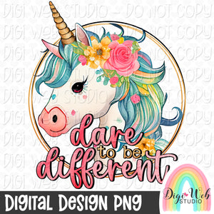 Dare To Be Different 1 - Digital Design PNG