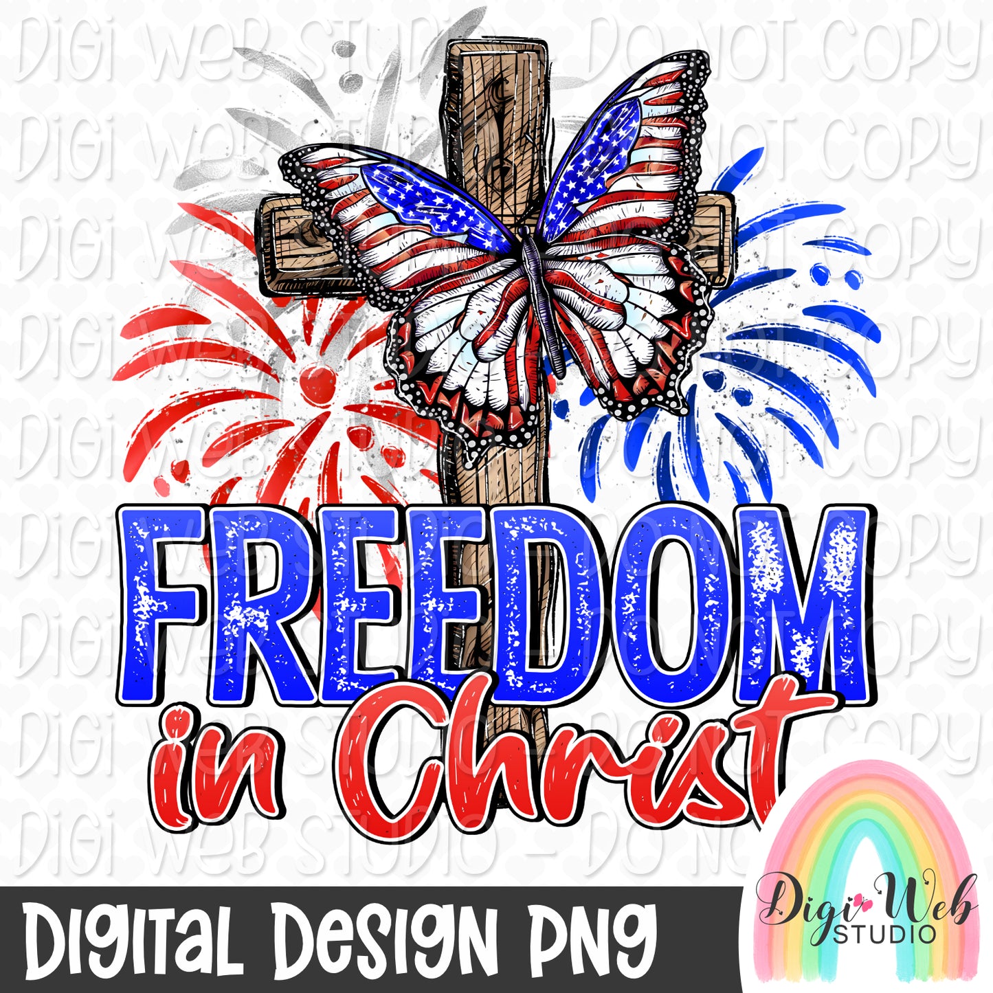 Freedom In Christ 1 - Digital Design PNG