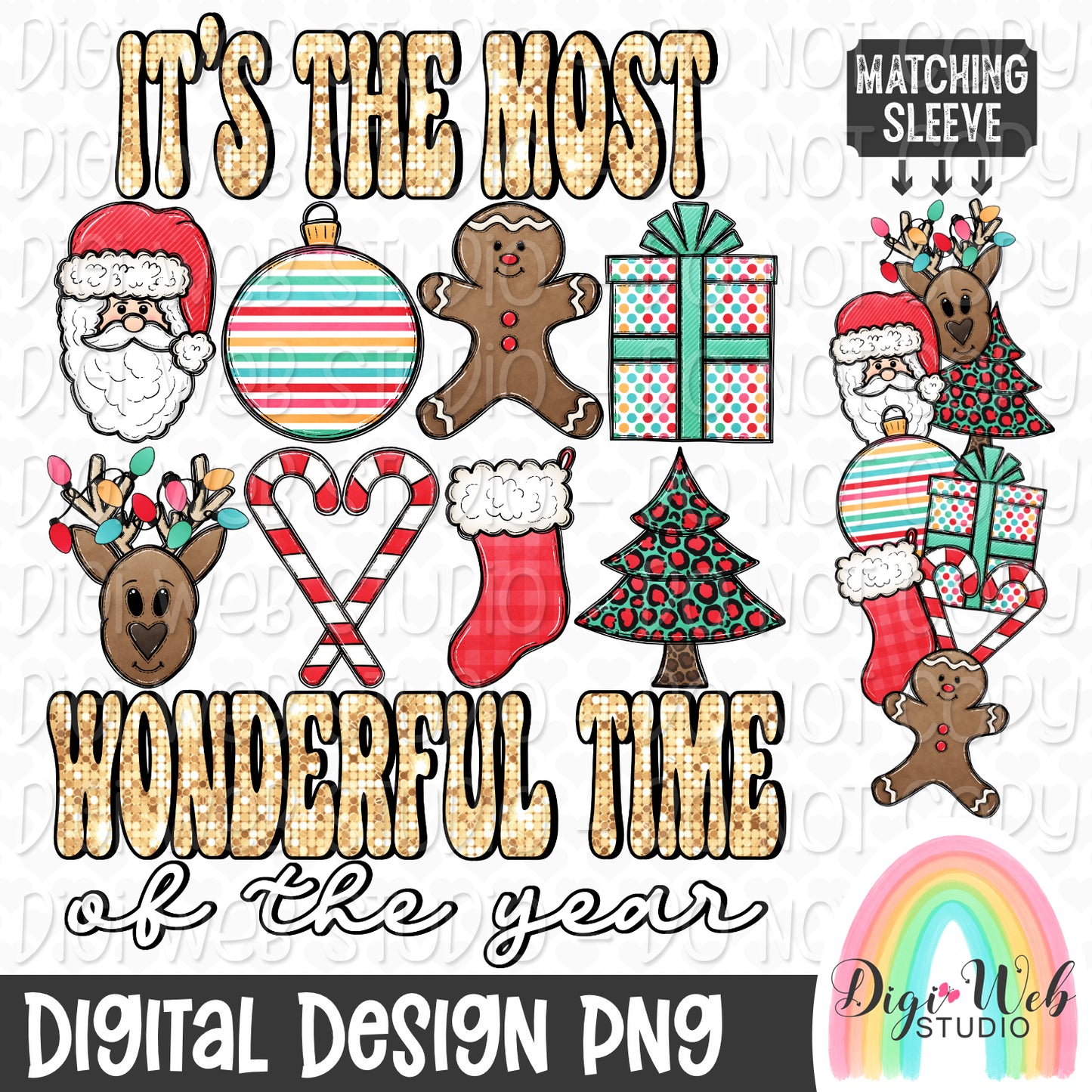 Semi Exclusive PNG - It's The Most Wonderful Time Of The Year w/ Matching Sleeve 1