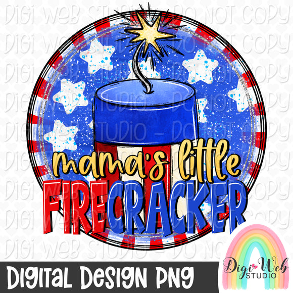 Mama's Little Firecracker 1 - Digital Design PNG