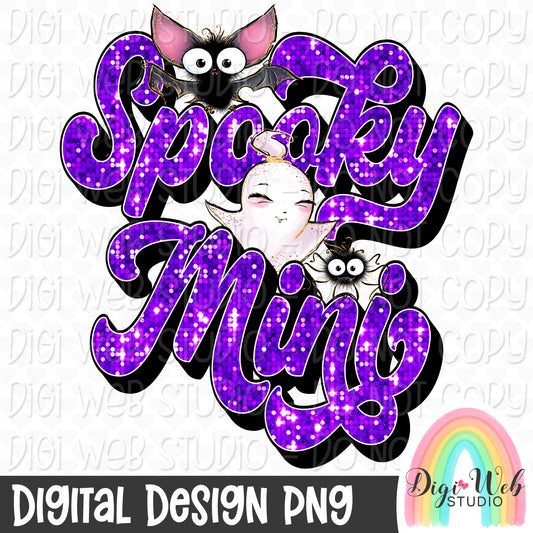 Retro Spooky Mini 1 - Digital Design PNG