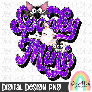 Retro Spooky Mini 1 - Digital Design PNG