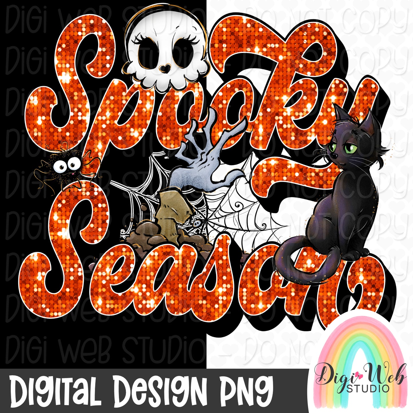 Retro Spooky Season 1 - Digital Design PNG