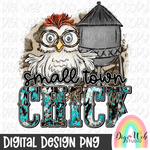 Small Town Chick 1 - Digital Design PNG