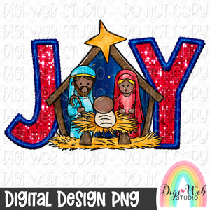 Sparkle Joy Nativity 2 - Digital Design PNG
