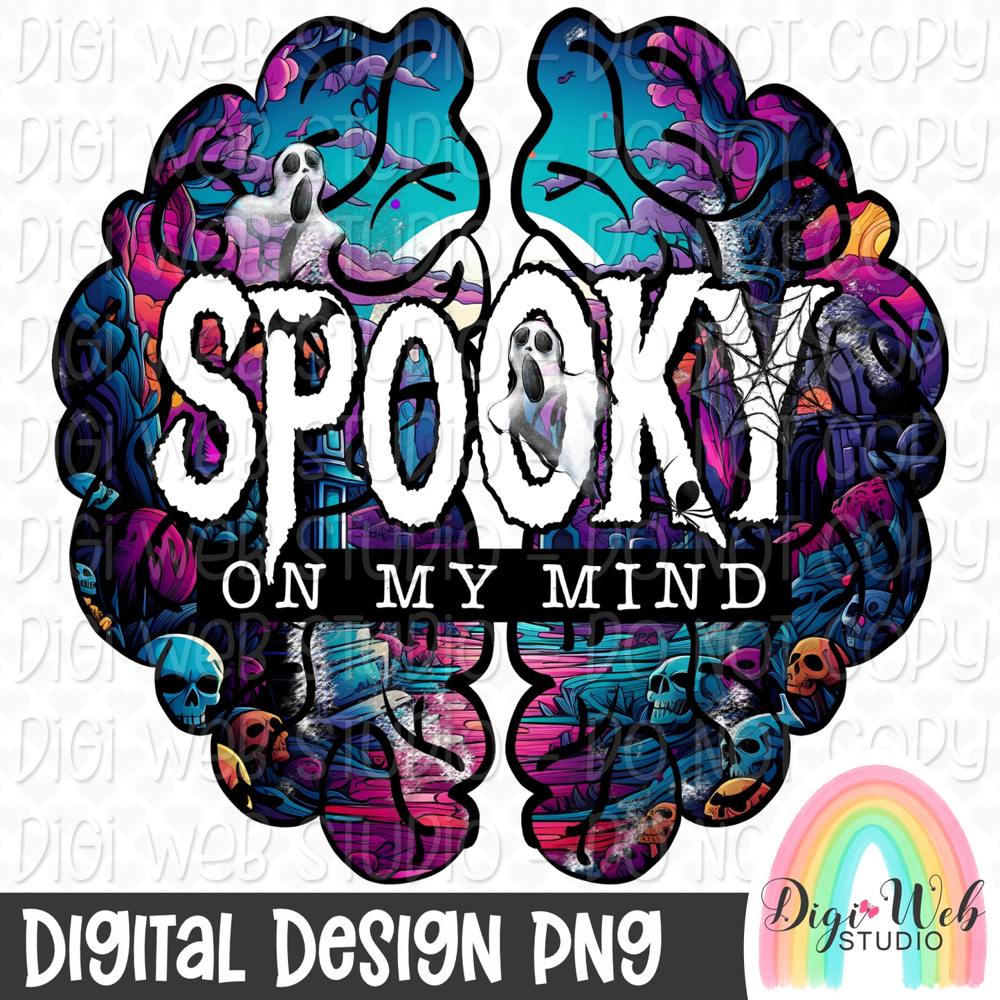 Spooky On My Mind 1 - Digital Design PNG