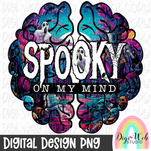 Spooky On My Mind 1 - Digital Design PNG