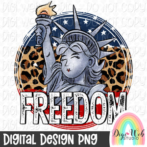 Statue Of Liberty Freedom 1 - Digital Design PNG
