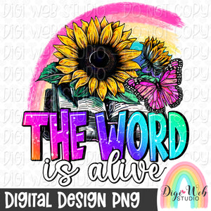 The Word Is Alive 1 - Digital Design PNG