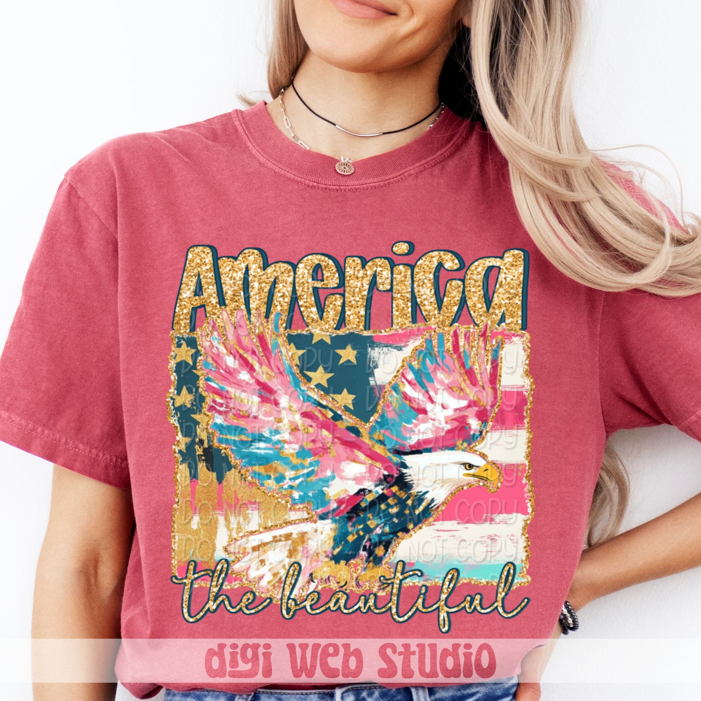 America The Beautiful 1 - 2025 Digital PNG Design