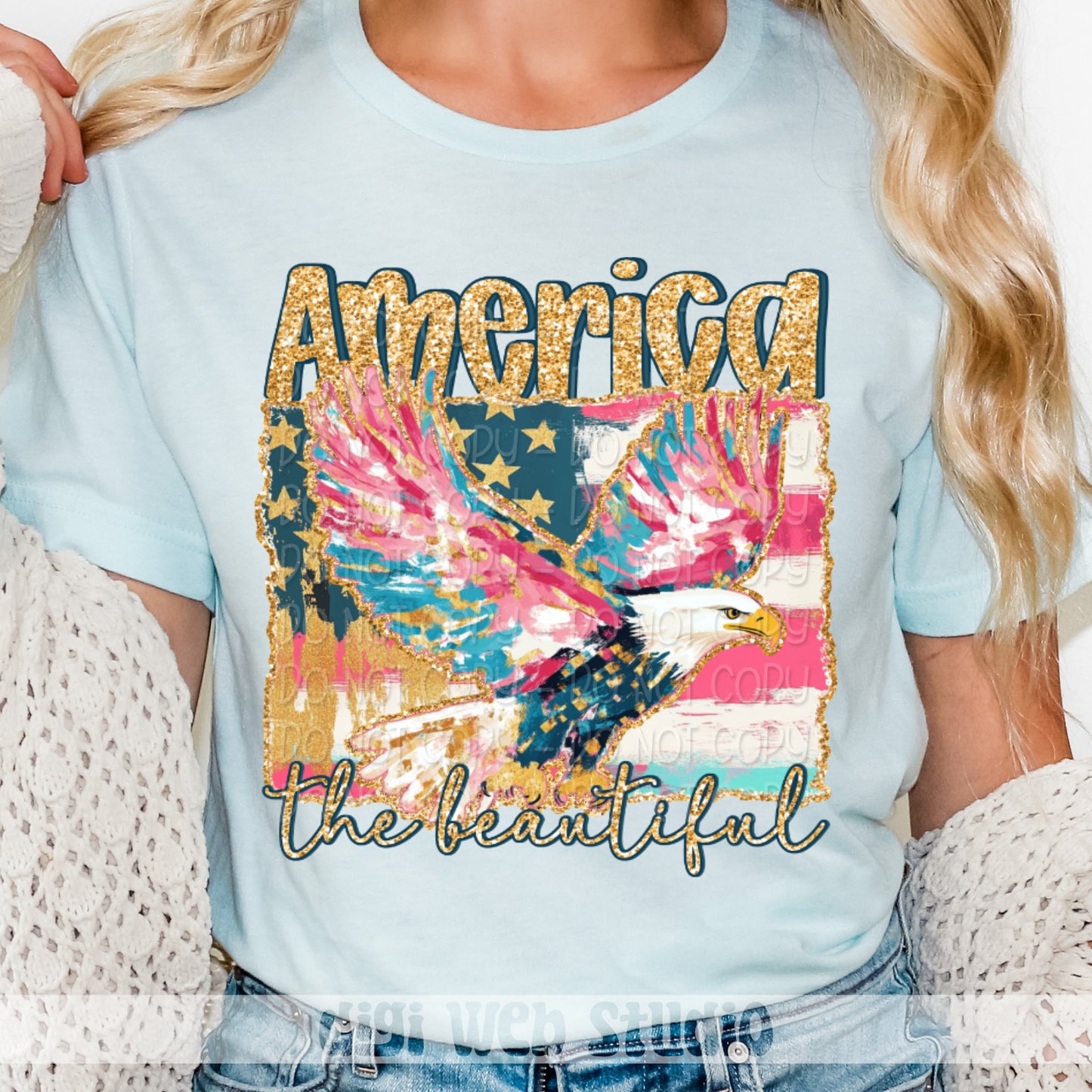 America The Beautiful 1 - 2025 Digital PNG Design