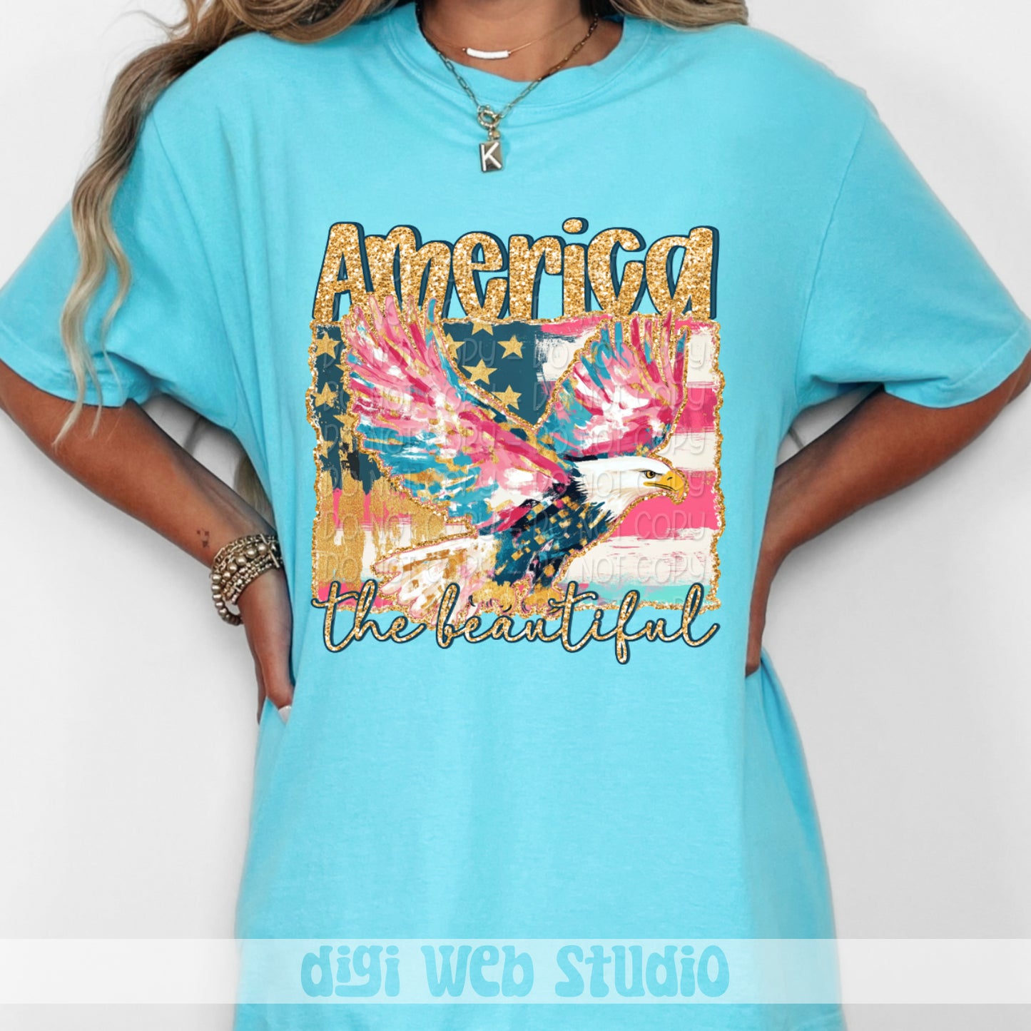 America The Beautiful 1 - 2025 Digital PNG Design