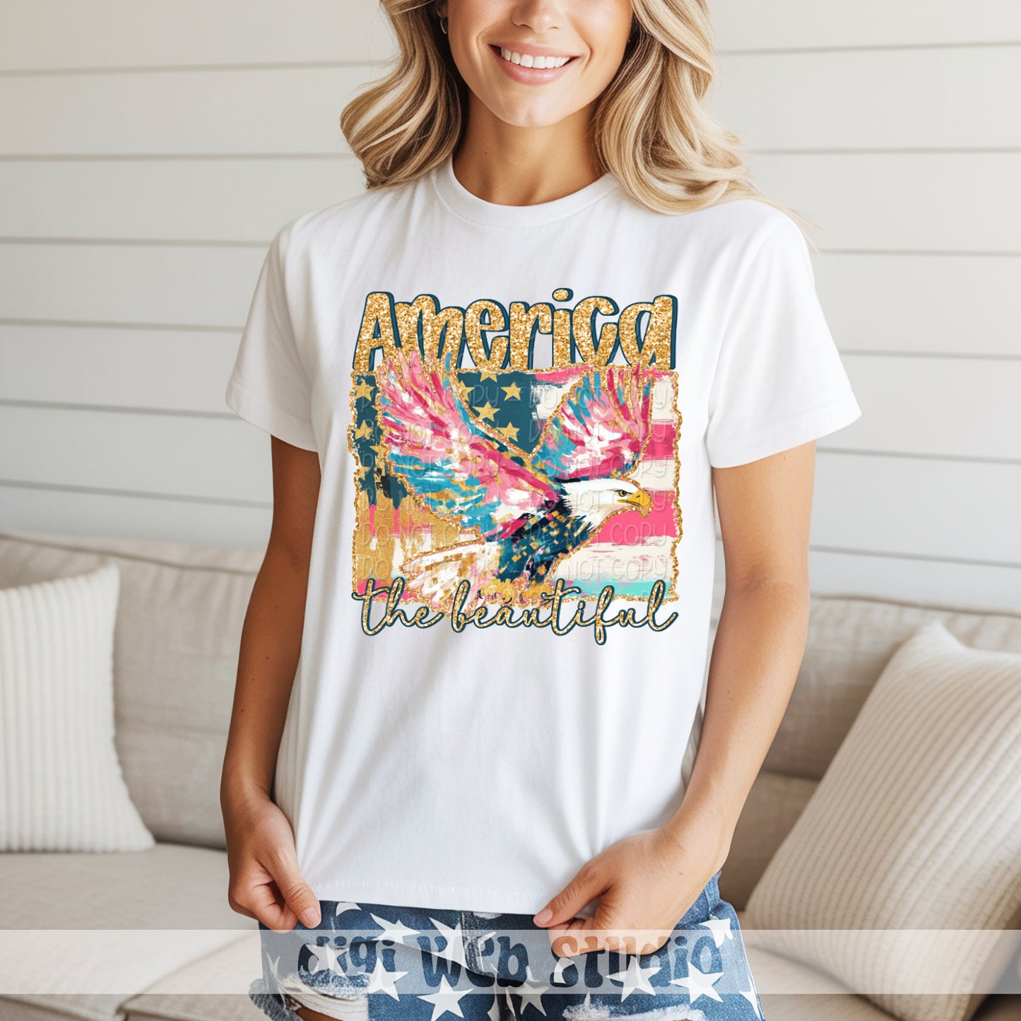 America The Beautiful 1 - 2025 Digital PNG Design