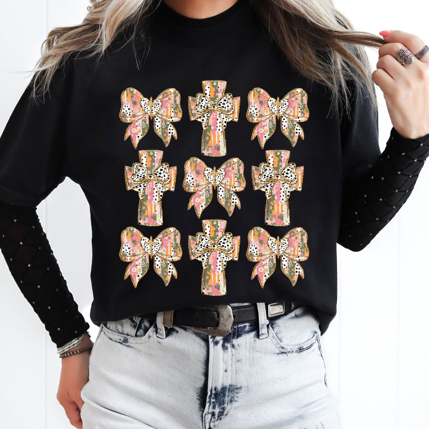 Easter Cross Grid 1 - Digital PNG Design