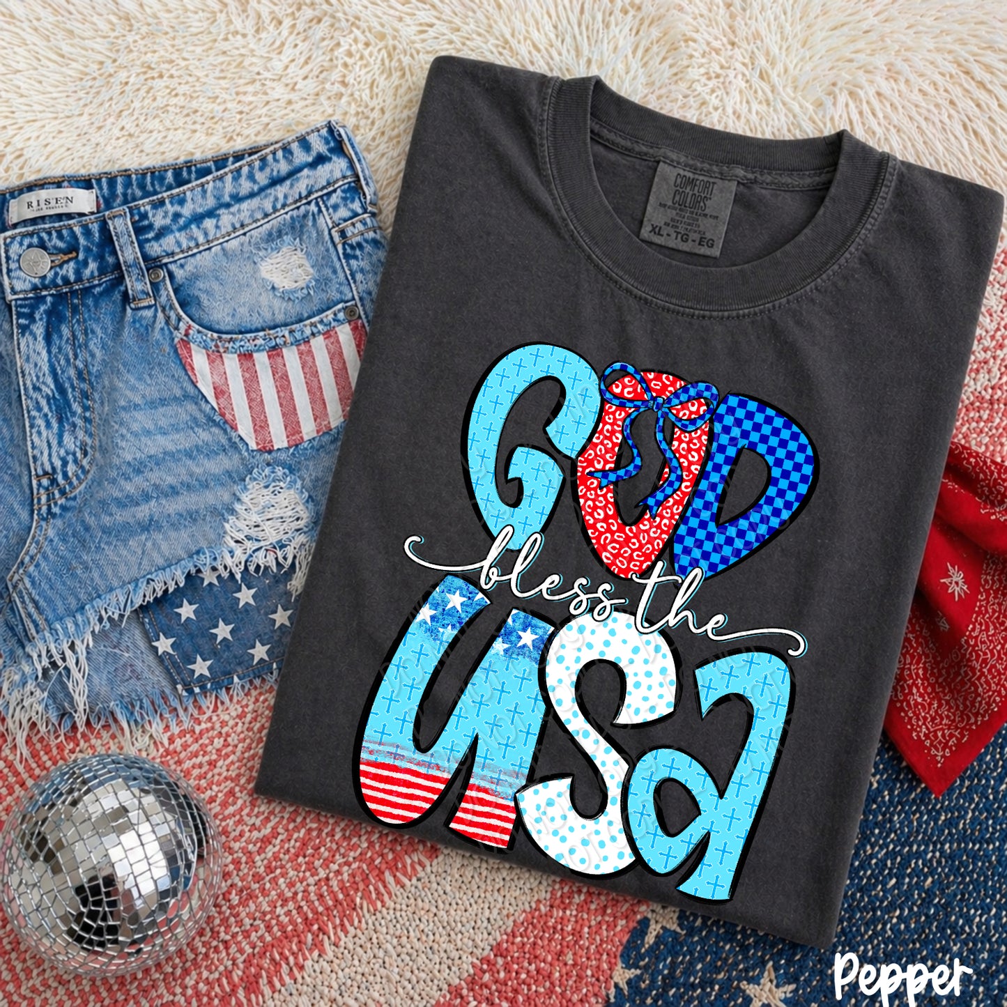 God Bless The USA 1 - 2026 Digital PNG Design