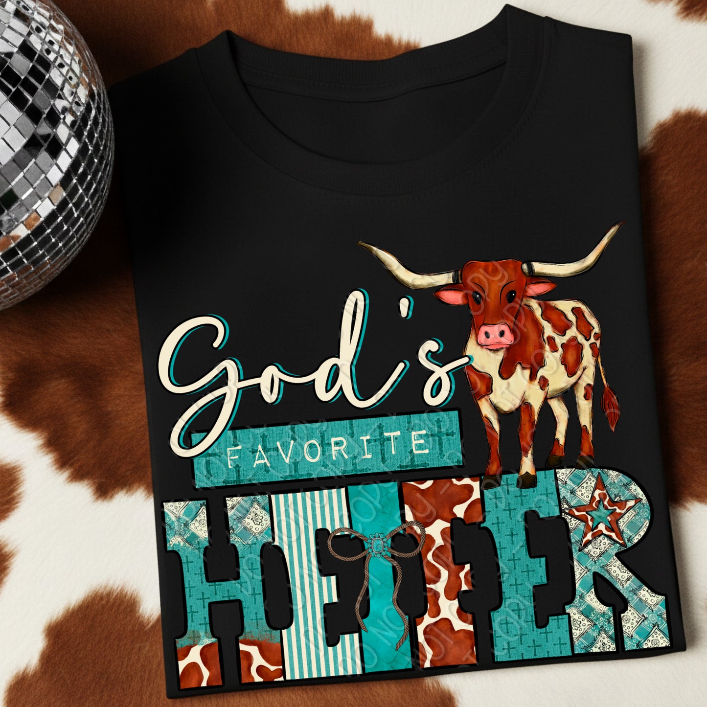 God's Favorite Heifer 1 - 2026 Digital PNG Design