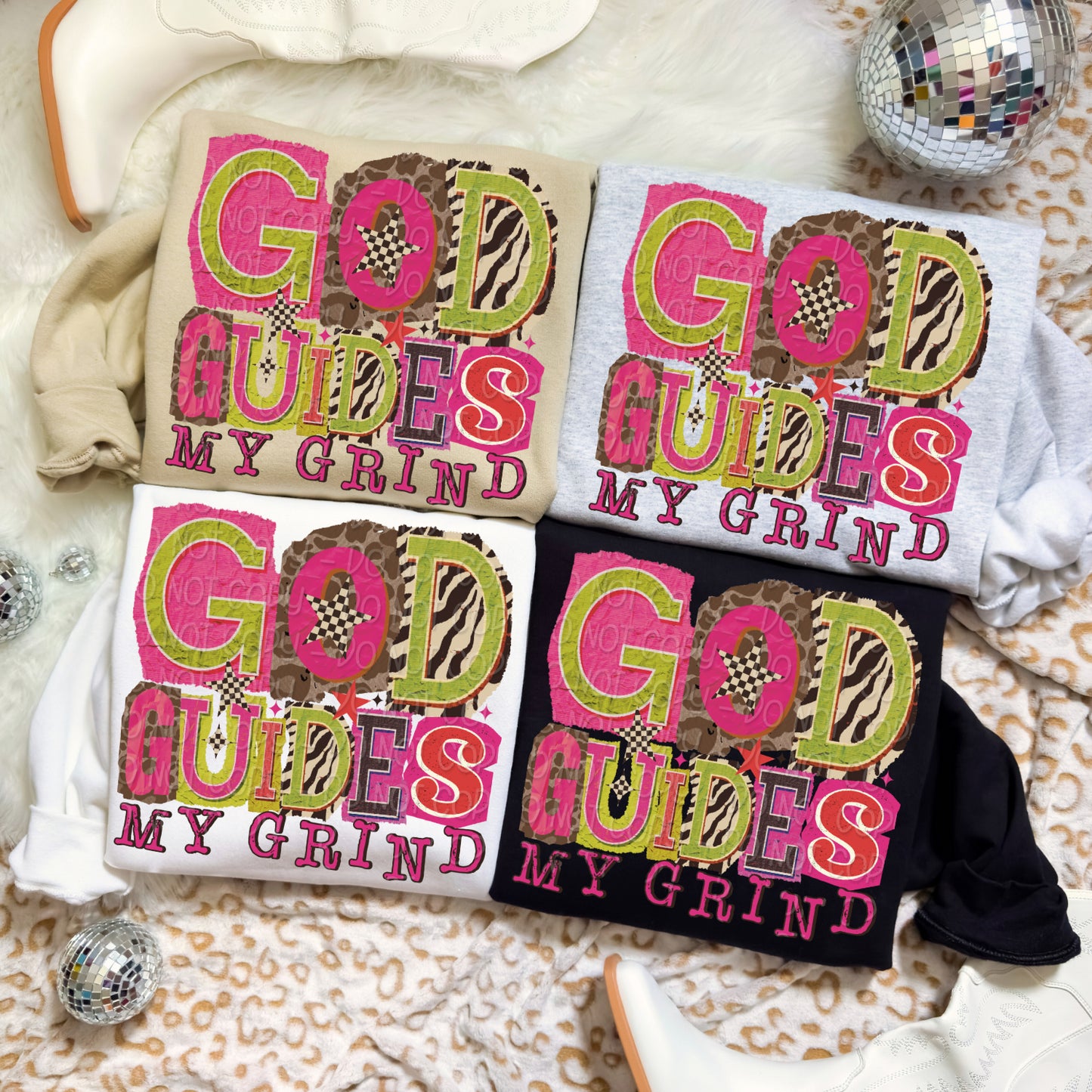 God Guides My Grind 1 - 2025 Digital PNG Design