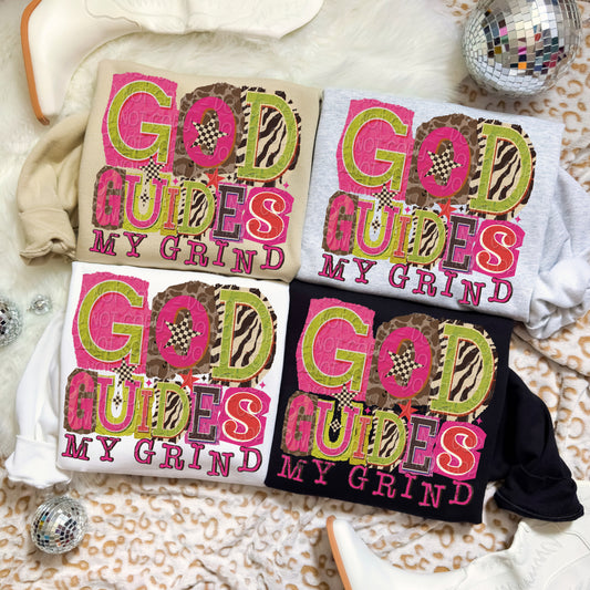 God Guides My Grind 1 - 2025 Digital PNG Design