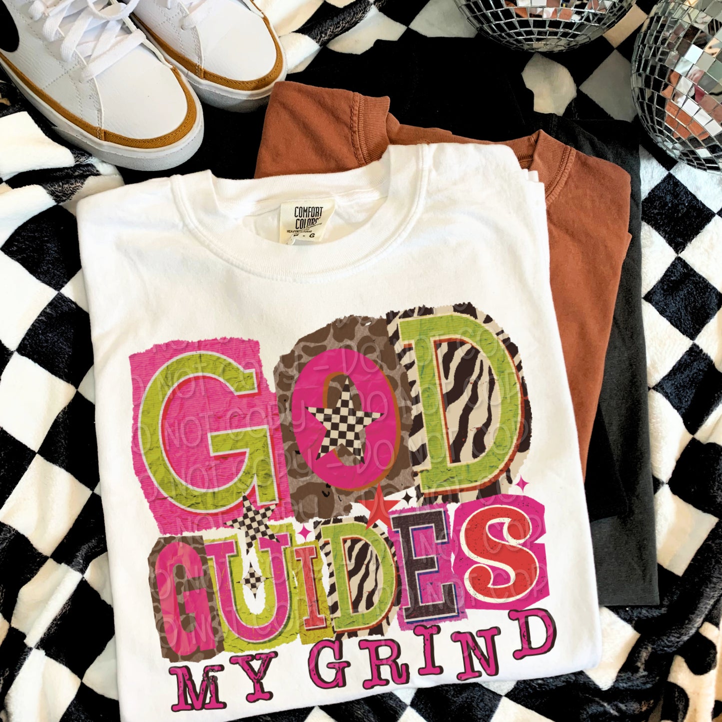 God Guides My Grind 1 - 2025 Digital PNG Design