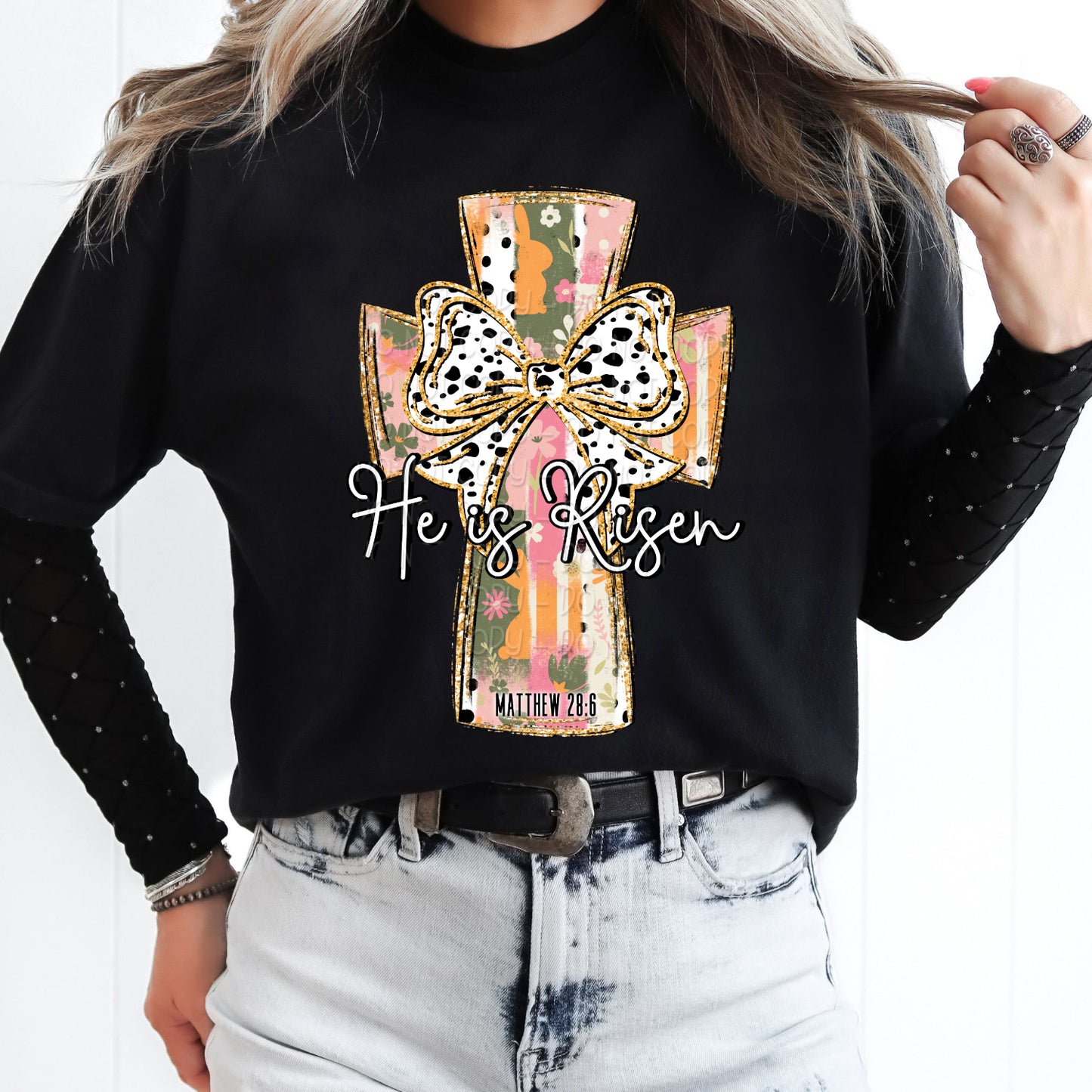 He Is Risen Cross 1 - Digital PNG Design