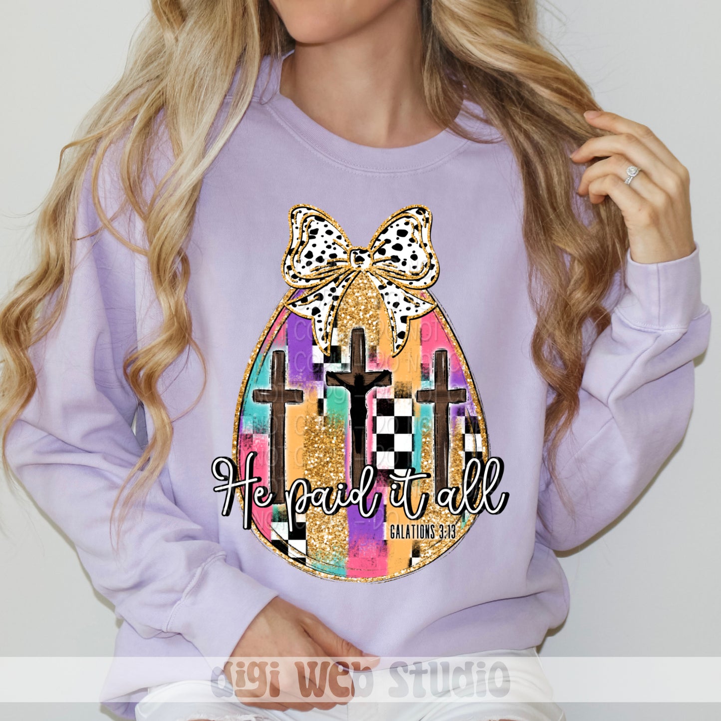 He Paid It All Easter Egg 1 - 2025 Digital PNG Design