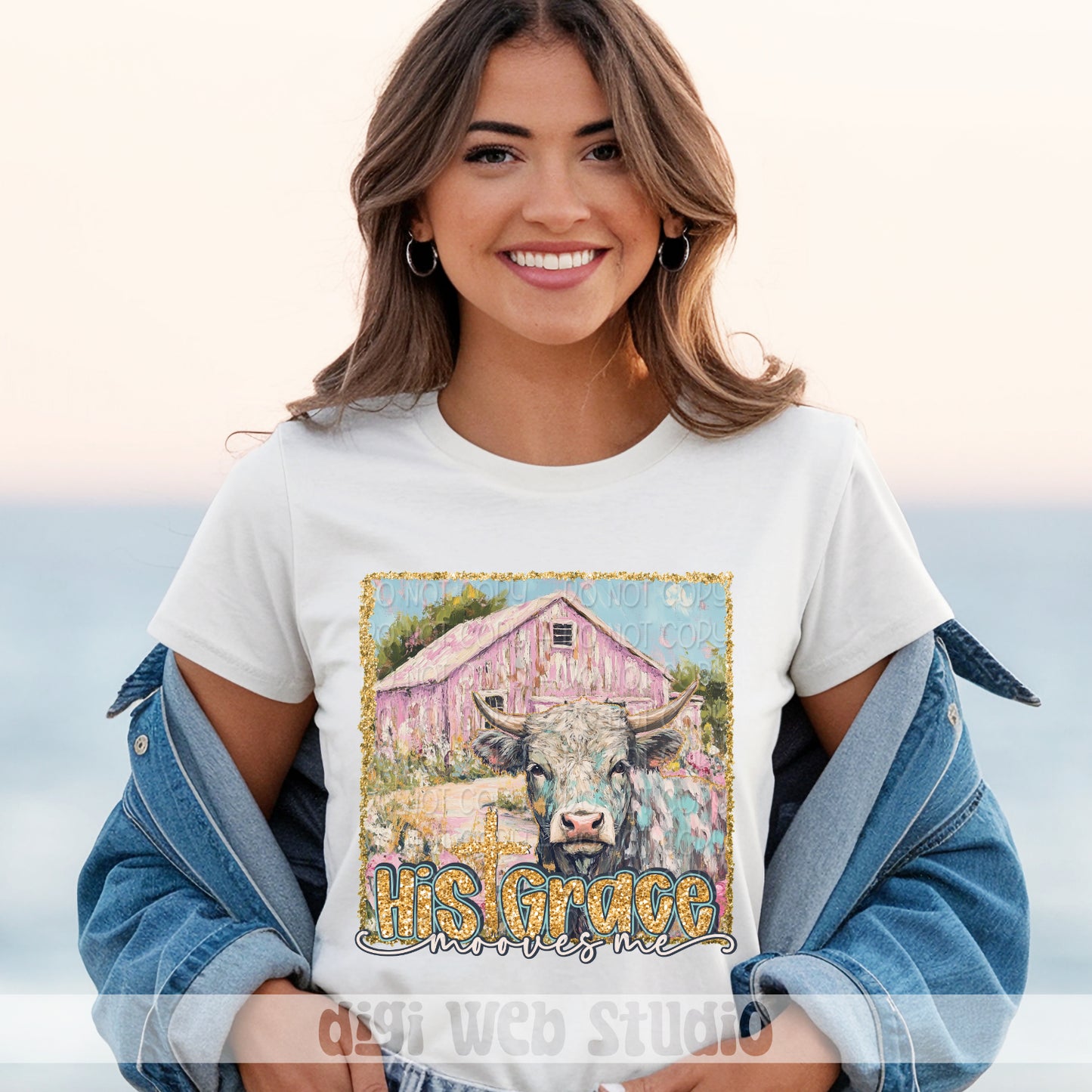 His Grace Mooves Me 1 - 2025 Digital PNG Design