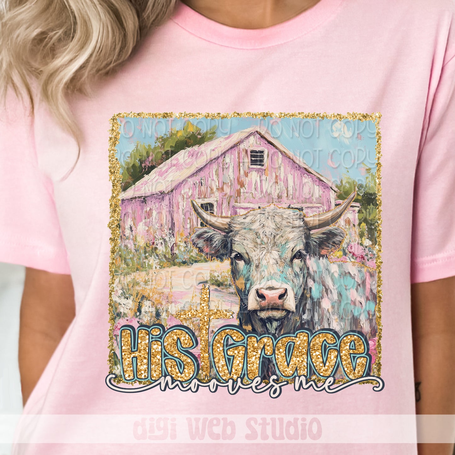 His Grace Mooves Me 1 - 2025 Digital PNG Design