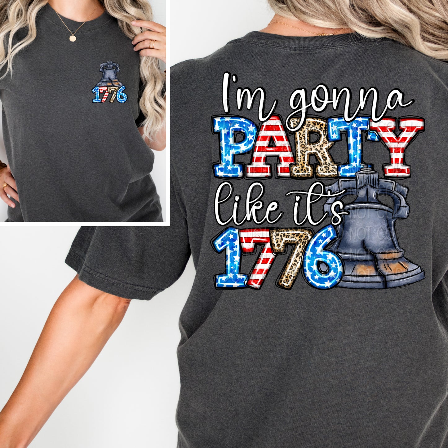 I'm Gonna Party Like It's 1776 1 - 2024 Digital PNG Design w/ Pocket