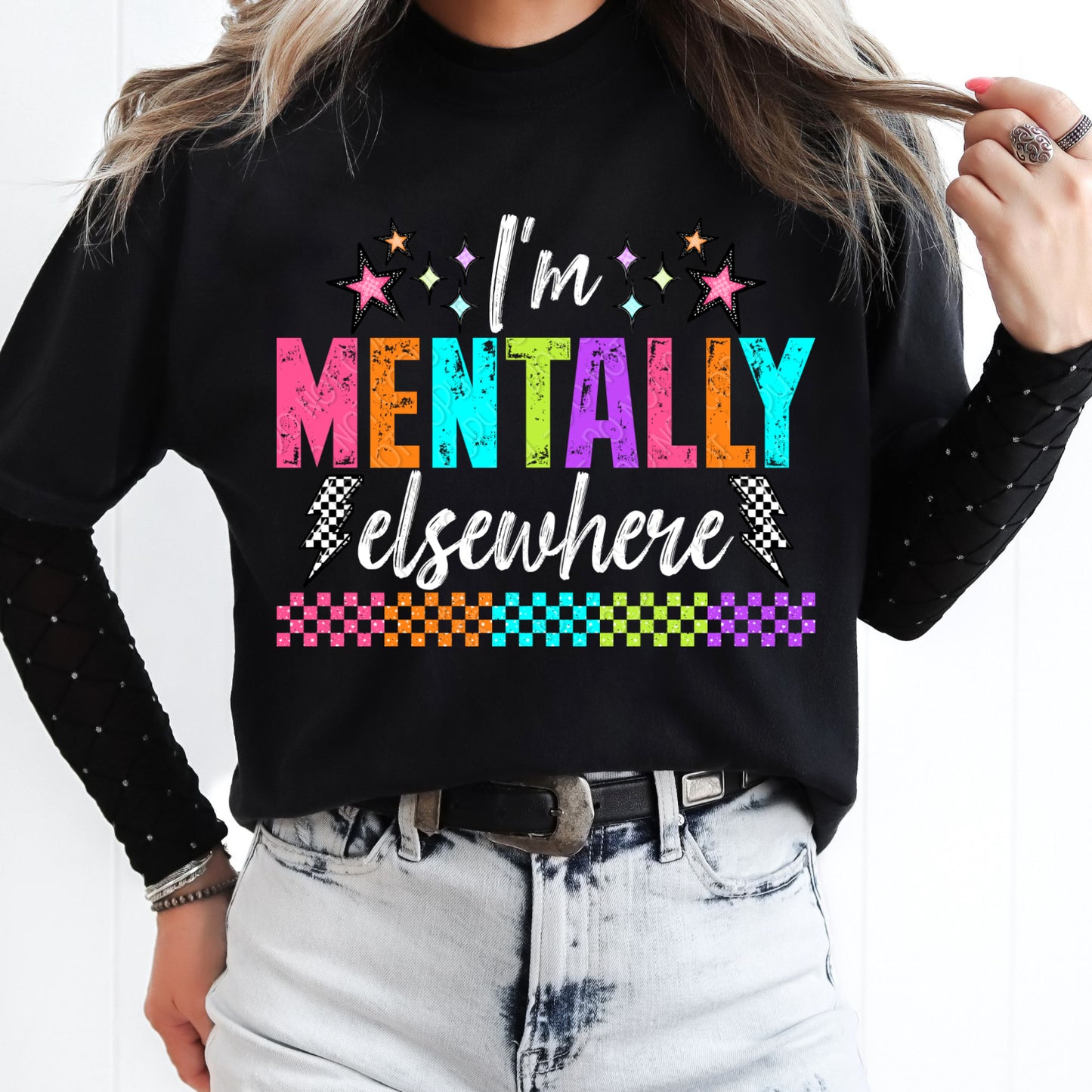 I'm Mentally Elsewhere 1 - 2026 Digital PNG Design