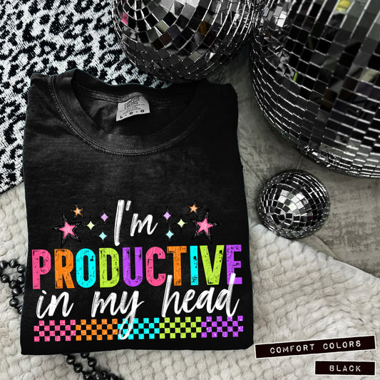 I'm Productive In My Head 1 - Digital PNG Design