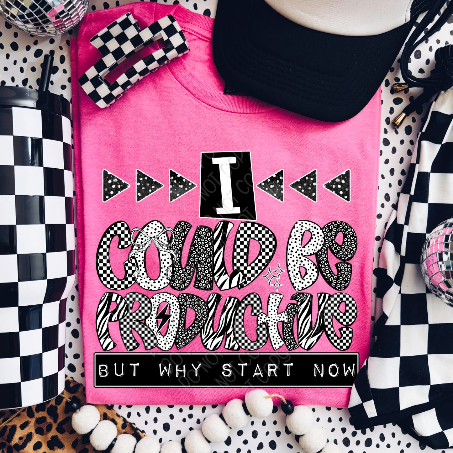 I Could Be Productive But Why Start Now 1 - 2026 Digital PNG Design