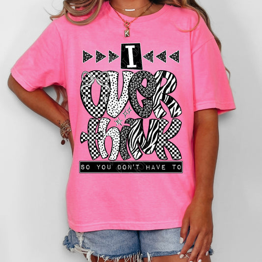 I Overthink So You Don't Have To 1 - 2026 Digital PNG Design