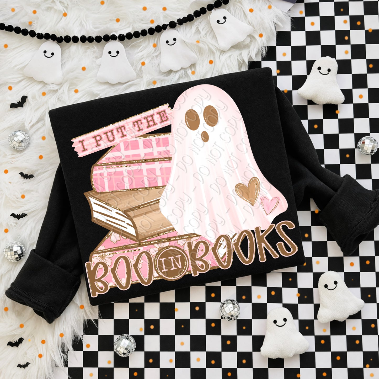 I Put The Boo In Books 1 - 2026 Digital PNG Design