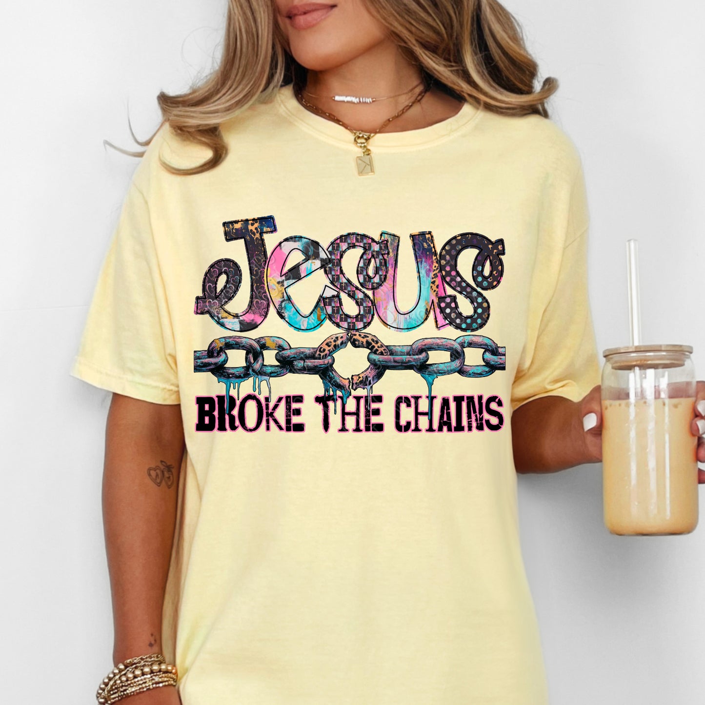 Jesus Broke The Chains 1 - 2026 Digital PNG Design