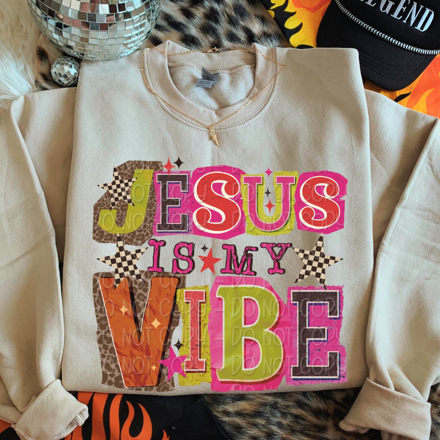 Jesus Is My Vibe 1 - 2025 Digital PNG Design