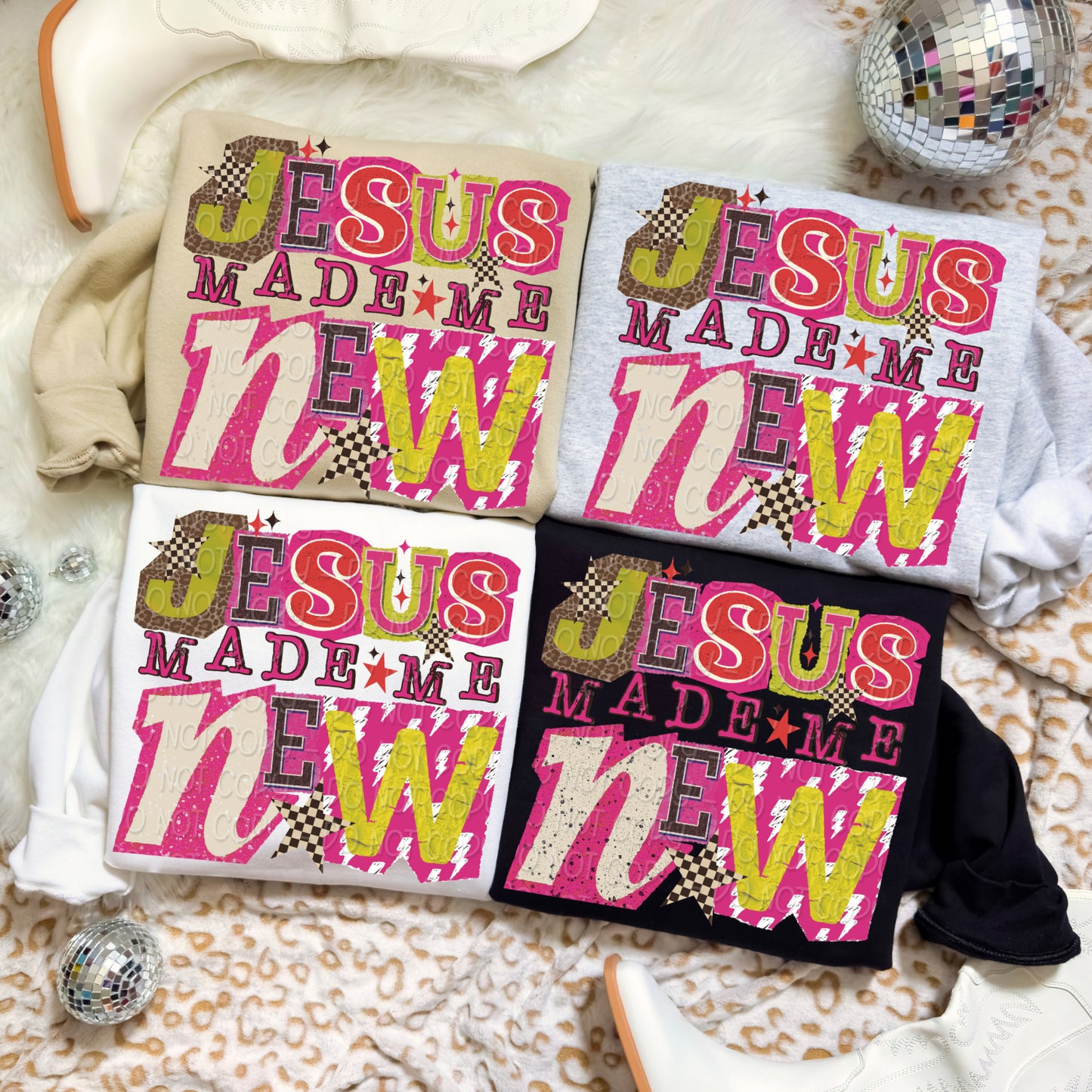 Jesus Made Me New 1 - 2025 Digital PNG Design