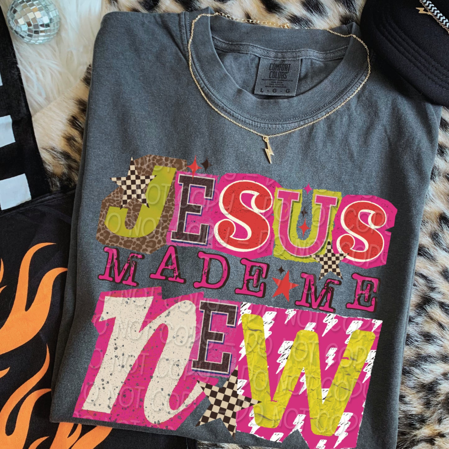 Jesus Made Me New 1 - 2025 Digital PNG Design