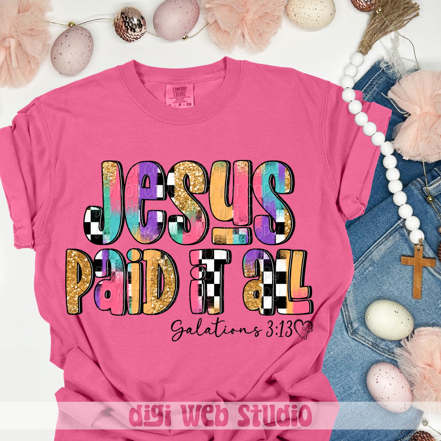 Jesus Paid It All 1 - 2025 Digital PNG Design