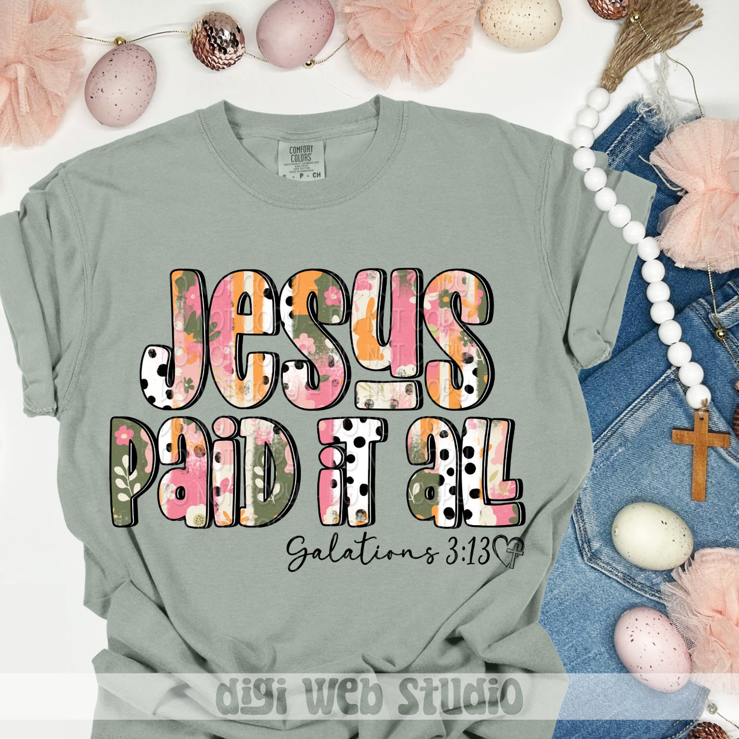 Jesus Paid It All 2 - 2025 Digital PNG Design