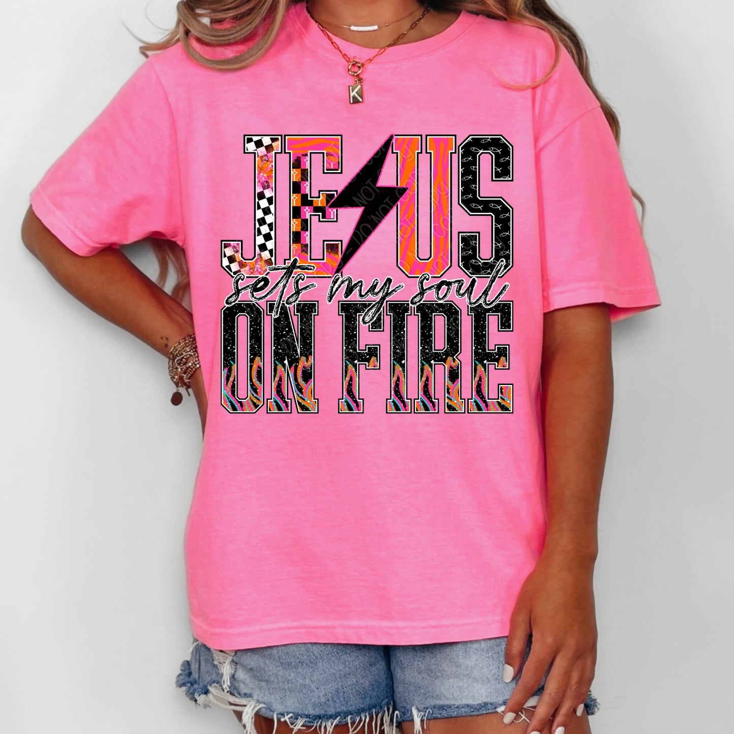 Jesus Sets My Soul On Fire 1 - 2026 Digital PNG Design