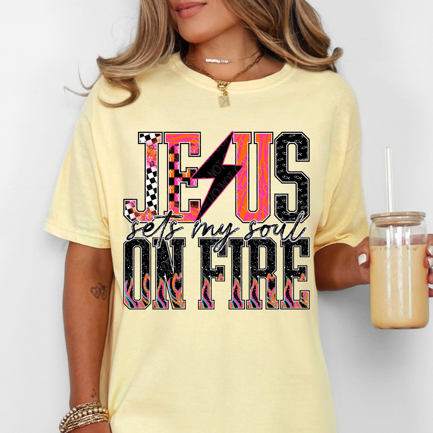 Jesus Sets My Soul On Fire 1 - 2026 Digital PNG Design