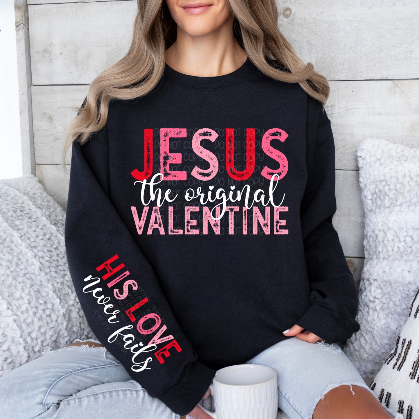 Jesus The Original Valentine w/ Matching Sleeve 1 - Digital Design PNG