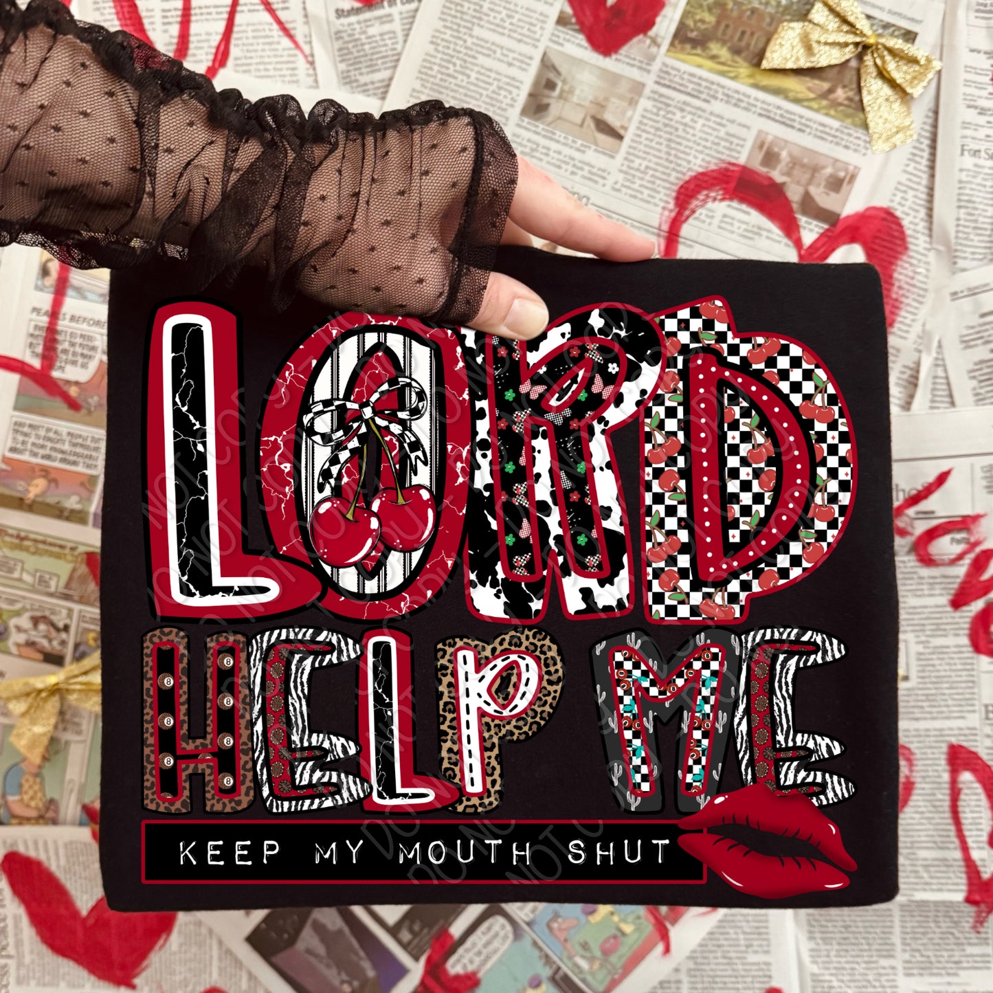 Lord Help Me Keep My Mouth Shut 1 - 2026 Digital PNG Design