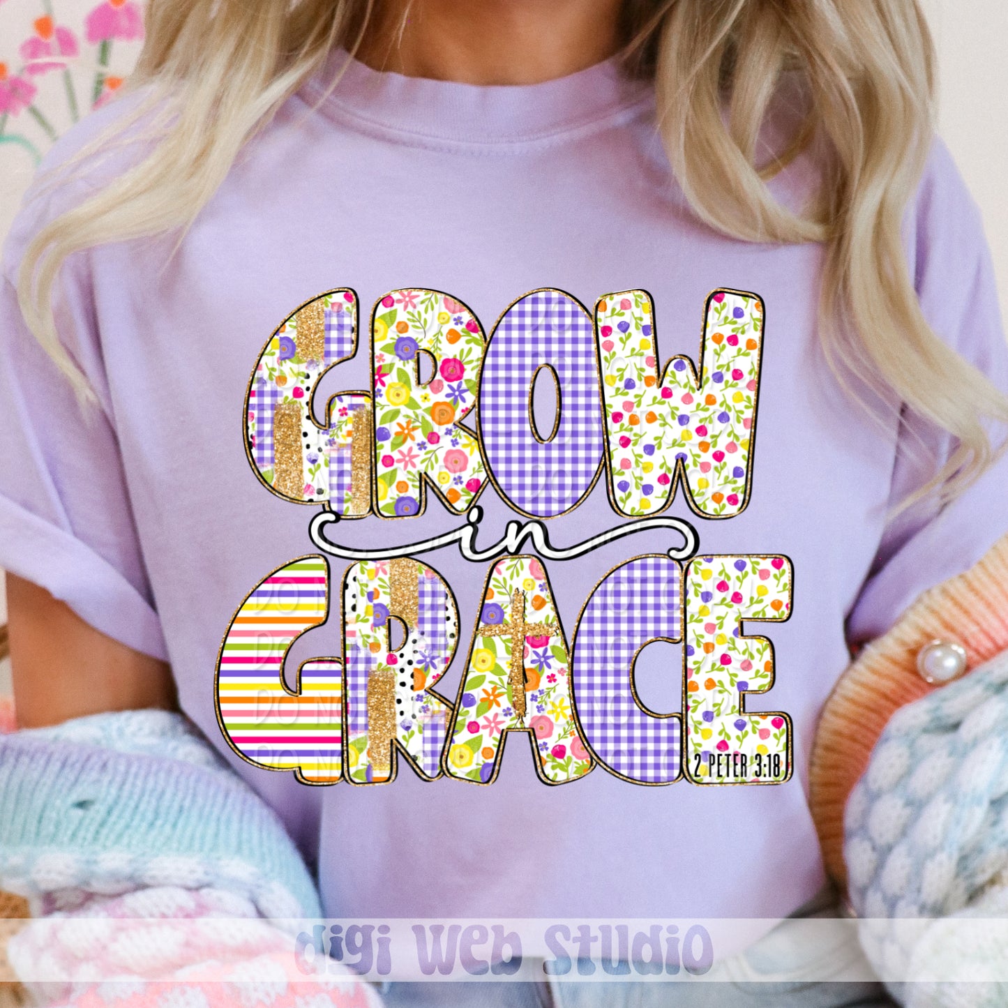 Grow In Grace 1 - 2025 Digital PNG Design